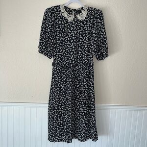 Vintage floral dress Breli Originals Made in USA 80’s